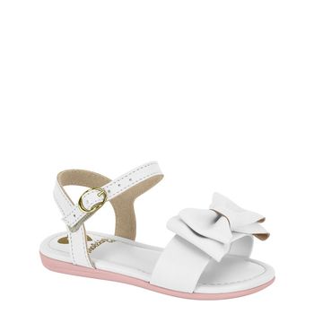 Sandalia-Branca-Kids-Laco-Frontal-|-Molekinha-Tamanho--20---Cor--BRANCO-0
